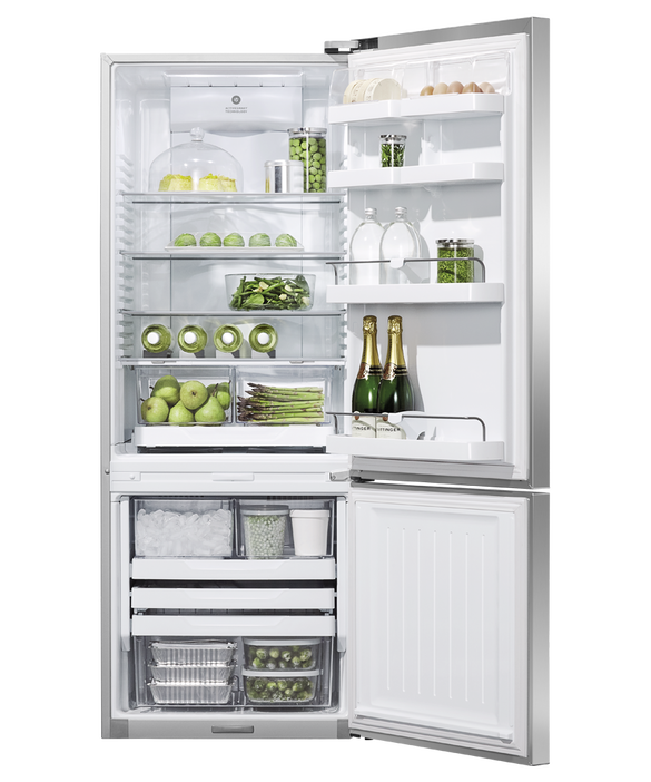 Fisher & Paykel Freestanding Refrigerator Freezer, 63.5cm, 380L, Ice & Water