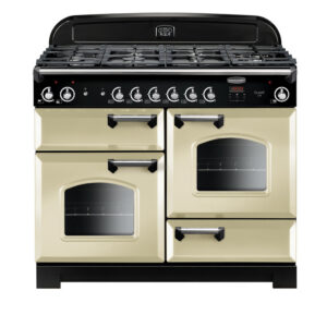 Rangemaster Classic 110 All Gas Cream with Chrome Trim