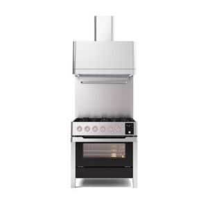 ILVE 90cm Panoramagic 6 Burner Single Oven Dual Fuel