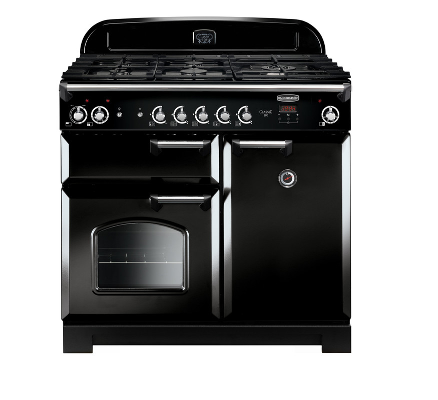 Classic 100 Dual Fuel Black with Chrome Trim Classic 100 Dual Fuel Black with Chrome Trim