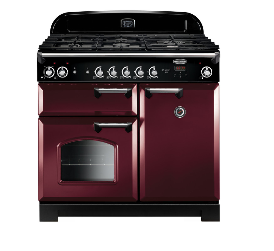 Classic 100 Dual Fuel Cranberry with Chrome Trim Classic 100 Dual Fuel Cranberry with Chrome Trim