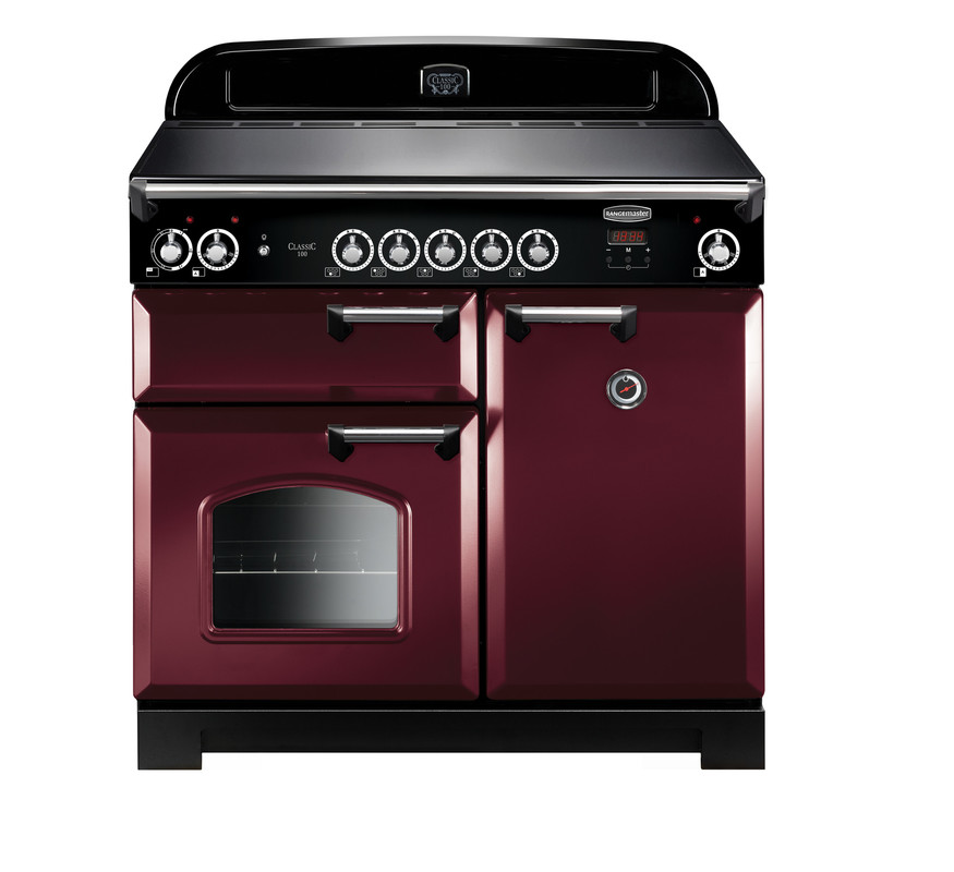 Classic 100 Induction Cranberry with Chrome Trim Classic 100 Induction Cranberry with Chrome Trim