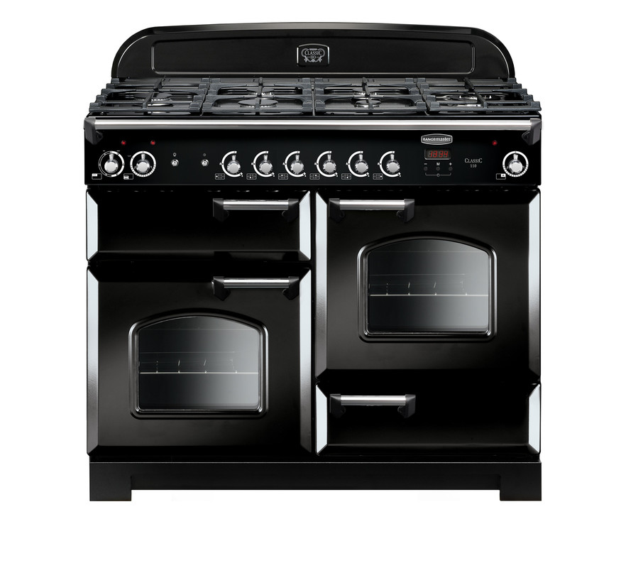 Classic 110 Dual Fuel Black with Chrome Trim Classic 110 Dual Fuel Black with Chrome Trim
