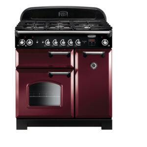 Classic 90 Dual Fuel Cranberry with Chrome Trim