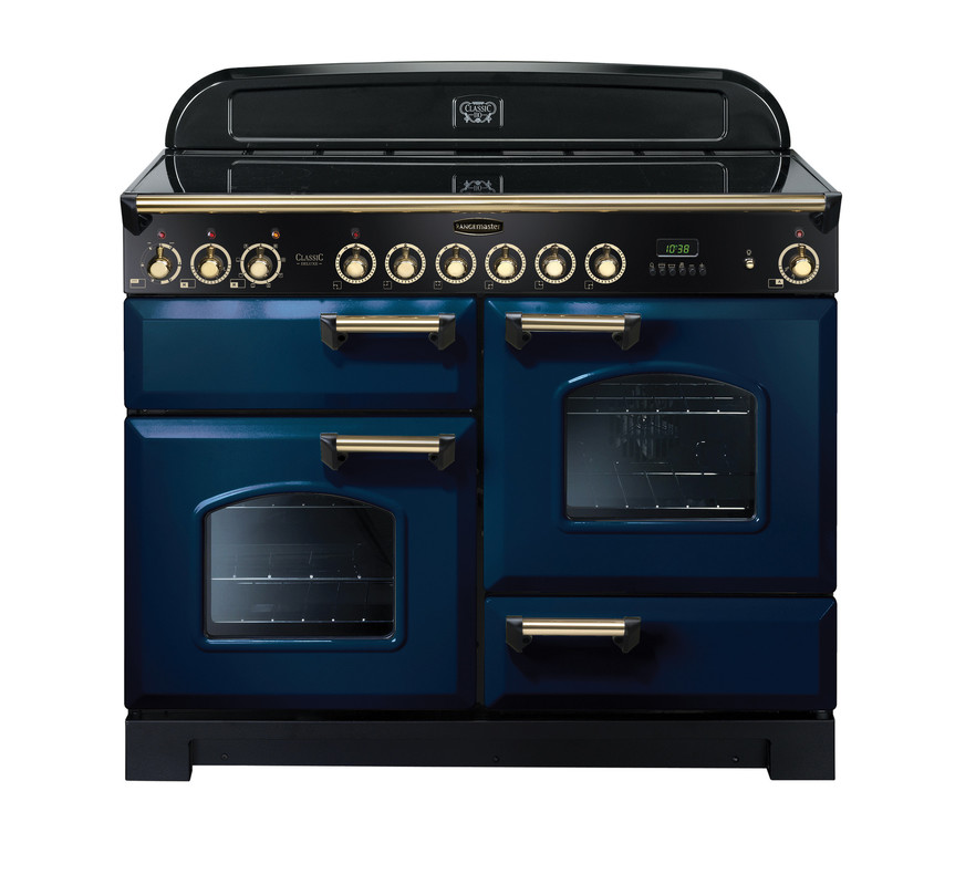 Classic Deluxe 110 Ceramic Regal Blue with Brass Trim