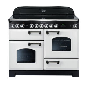 Classic Deluxe 110 Ceramic White with Chrome Trim