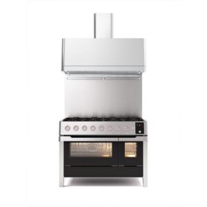 ILVE 120cm Panoramagic 8 Burner Dual Fuel Range Cooker