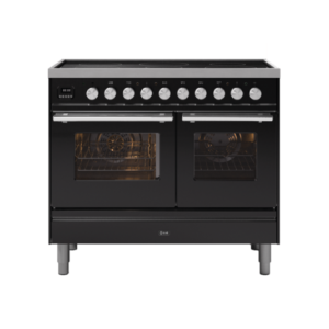 ILVE 100cm Roma Induction Double Oven Electric Range Cooker Matt Graphite