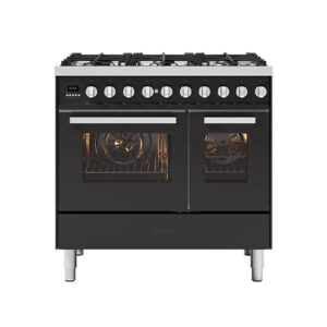 90cm Torino Twin Oven Dual Fuel Range Cooker Matt Graphite
