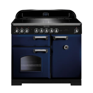 Rangemaster Classic Deluxe 100 Induction Regal Blue with Chrome trim