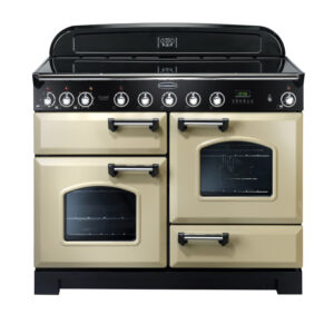 Rangemaster Classic Deluxe 110 Induction Cream with Chrome trim