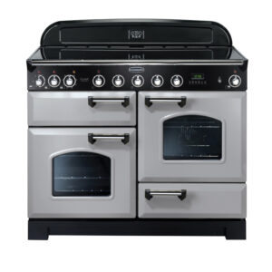 Rangemaster Classic Deluxe 110 Induction Royal Pearl with Chrome trim