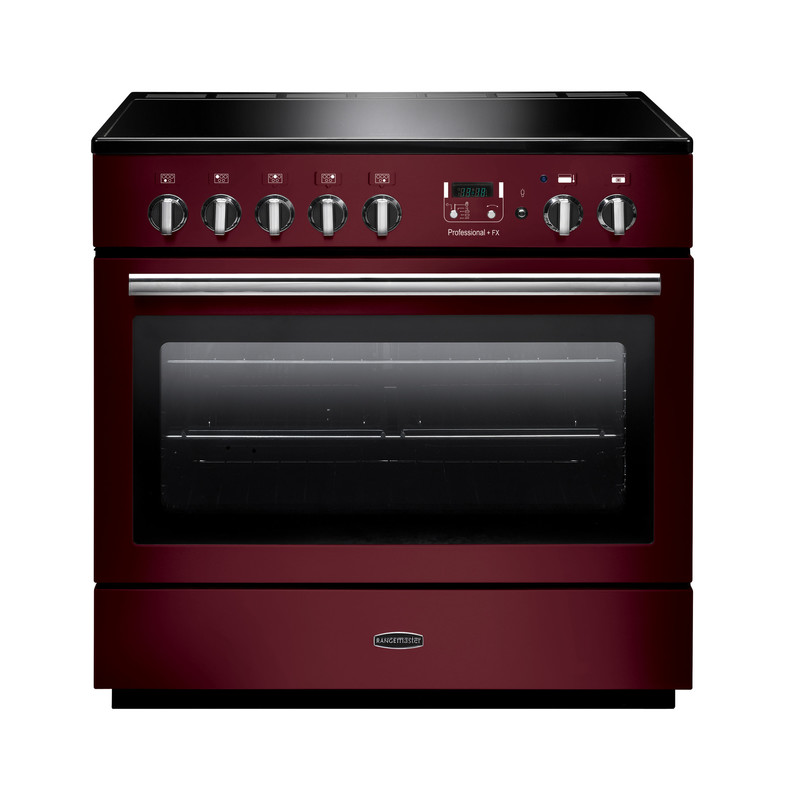 Rangemaster Professional+ FX 90 Induction Cranberry with Chrome trim Rangemaster Professional+ FX 90 Induction Cranberry with Chrome trim
