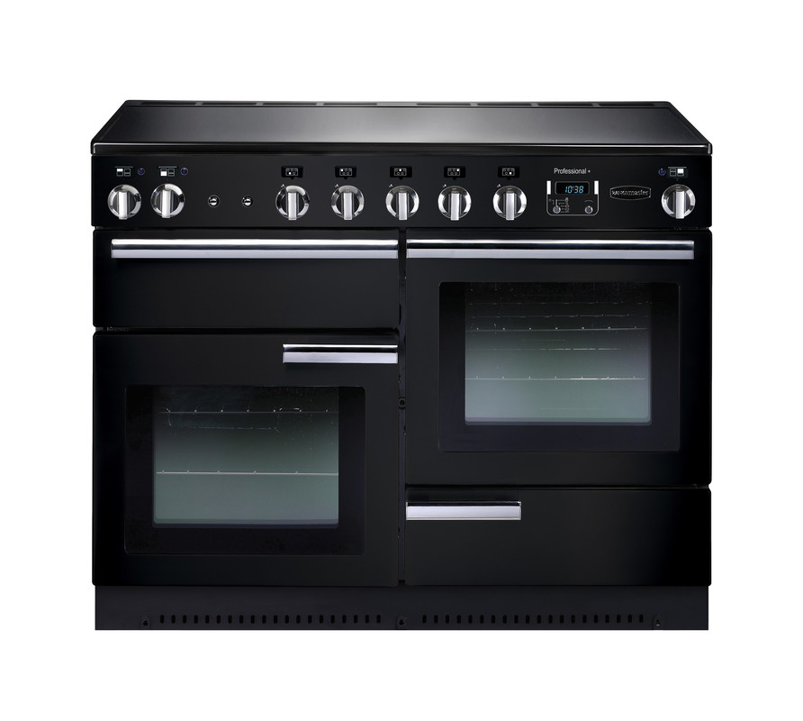 Rangemaster Professional+ 110 Induction Black with Chrome trim Rangemaster Professional+ 110 Induction Black with Chrome trim