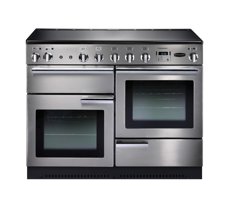 Rangemaster Professional+ 110 Induction Stainless Steel with Chrome trim