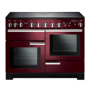 Rangemaster Professional Deluxe 110 Induction Cranberry with Chrome trim