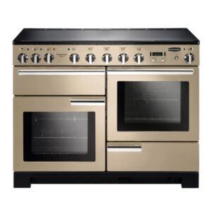 Rangemaster Professional Deluxe 110 Induction Cream with Chrome trim