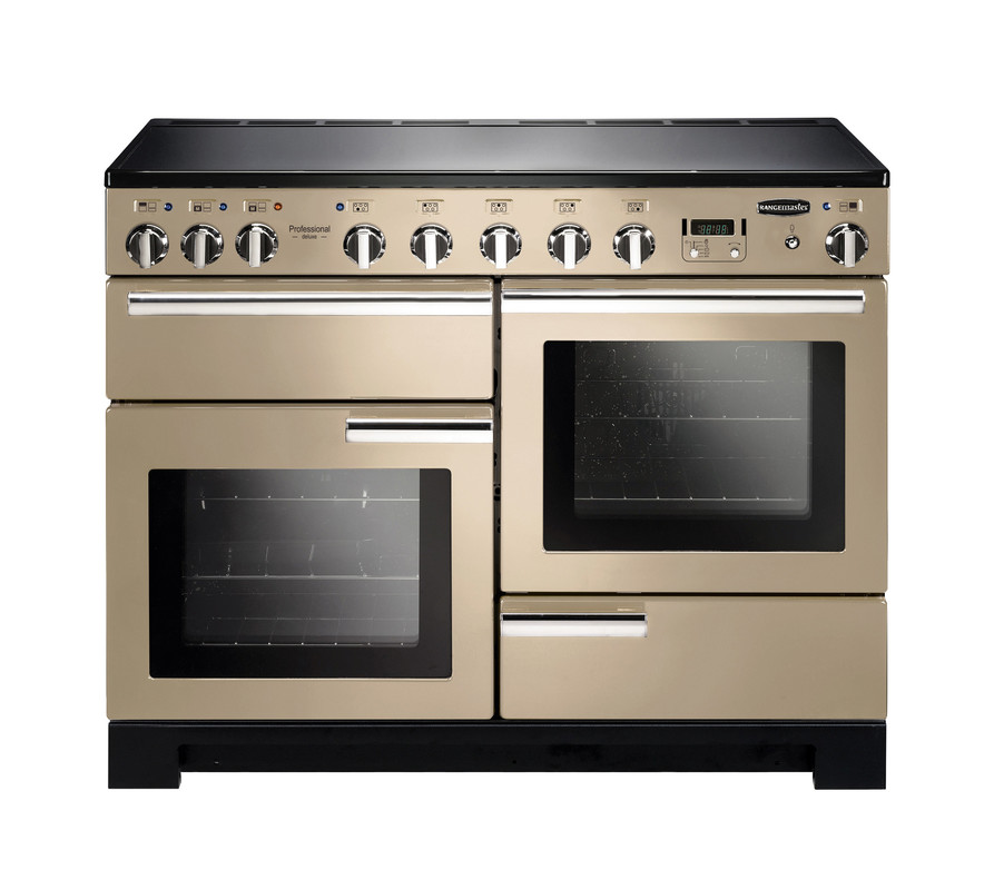 Rangemaster Professional Deluxe 110 Induction Cream with Chrome trim Rangemaster Professional Deluxe 110 Induction Cream with Chrome trim