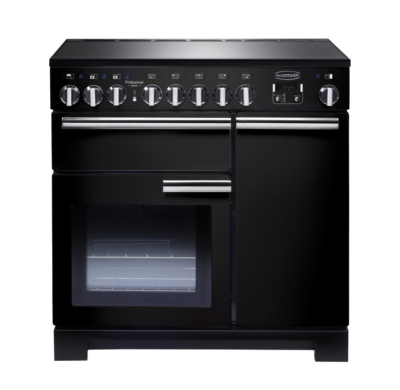 Rangemaster Professional Deluxe 90 Induction Black with Chrome trim Rangemaster Professional Deluxe 90 Induction Black with Chrome trim