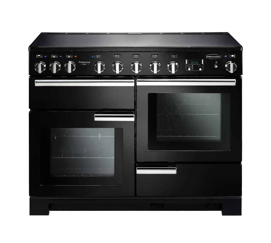 Rangemaster Professional Deluxe 110 Induction Black with Chrome trim Rangemaster Professional Deluxe 110 Induction Black with Chrome trim