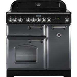 Rangemaster Classic Deluxe 90 Induction Slate with Chrome trim