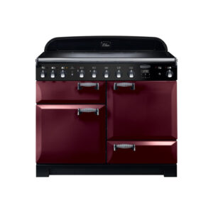 Rangemaster Elan Deluxe 110 Induction Cranberry with Chrome trim
