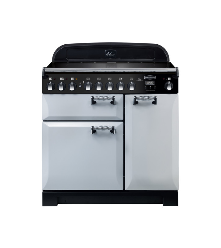 Rangemaster Elan Deluxe 90 Induction Royal Pearl with Chrome trim Rangemaster Elan Deluxe 90 Induction Royal Pearl with Chrome trim