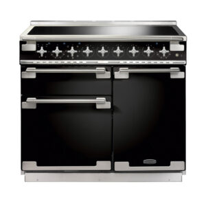 Rangemaster Elise 100 Induction Black with Brushed Nickel trim