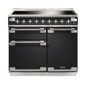 Rangemaster Elise 100 Induction Charcoal Black with Brushed Nickel trim