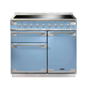Rangemaster Elise 100 Induction China Blue with Brushed Nickel trim