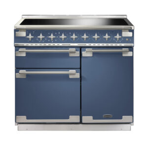 Rangemaster Elise 100 Induction Stone Blue with Brushed Nickel trim