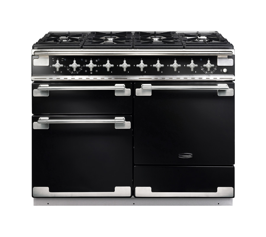 Rangemaster Elise 110 Induction Black with Nickel trim