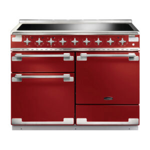 Rangemaster Elise 110 Induction Cherry Red with Brushed Nickel trim