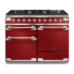 Rangemaster Elise 110 Induction Cherry Red with Nickel trim