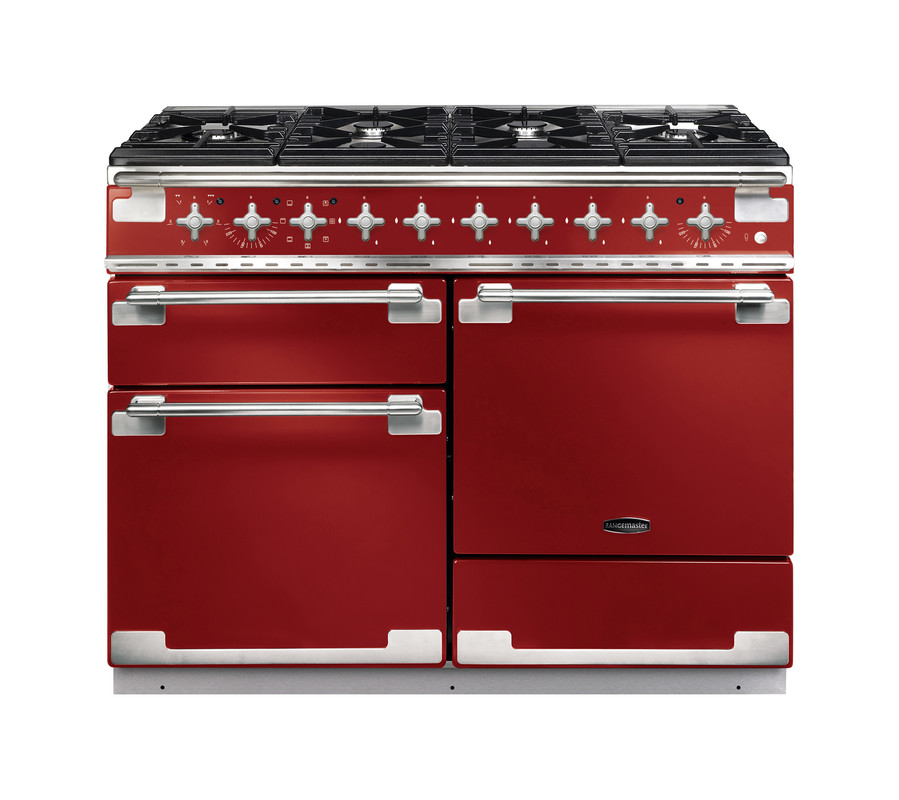 Rangemaster Elise 110 Induction Cherry Red with Nickel trim Rangemaster Elise 110 Induction Cherry Red with Nickel trim