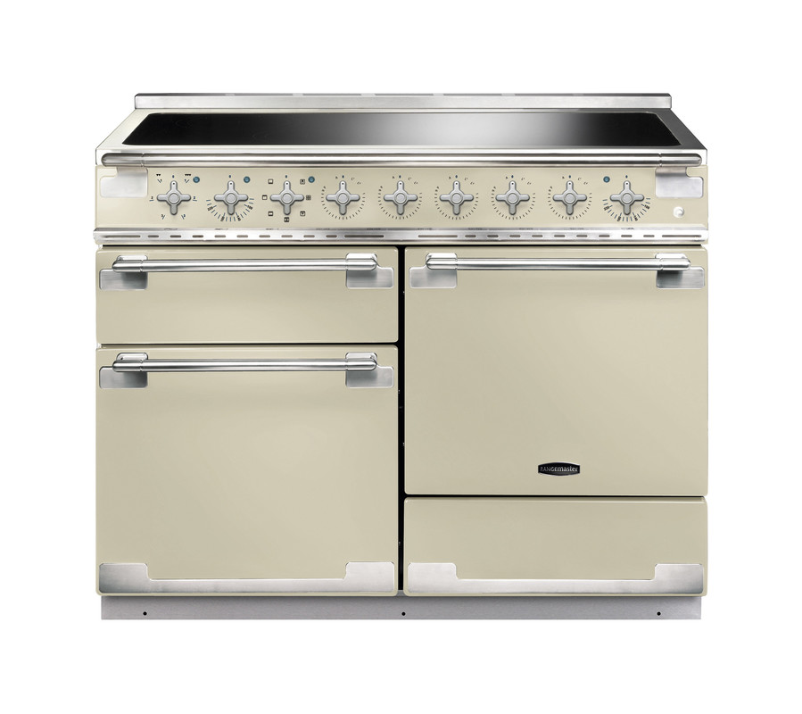 Rangemaster Elise 110 Induction Cream with Brushed Nickel trim