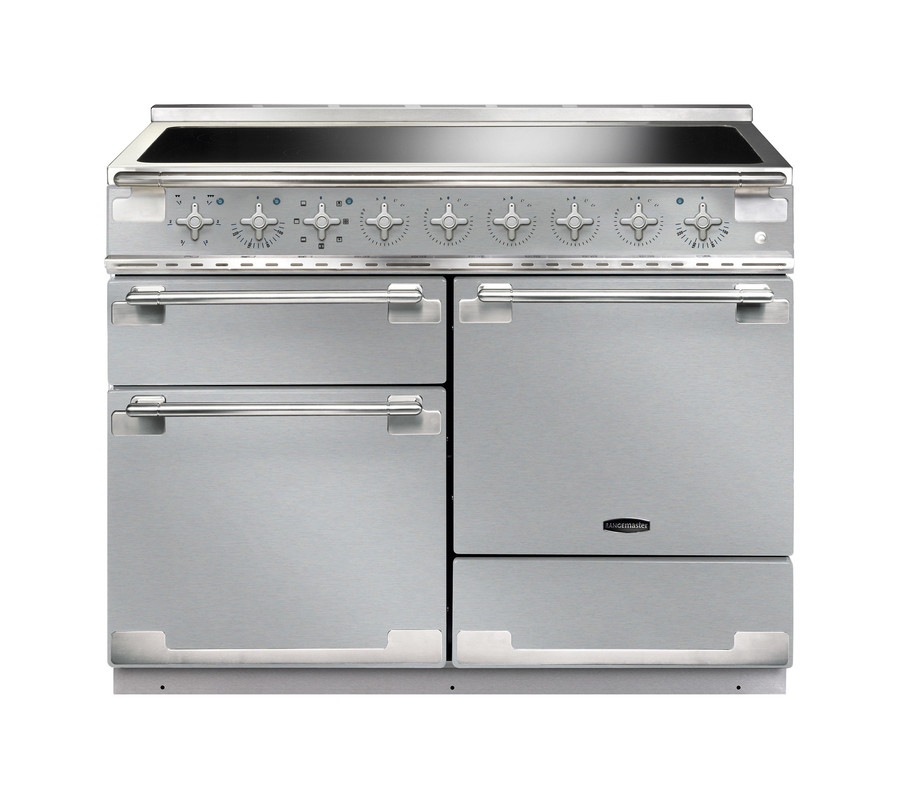 Rangemaster Elise 110 Induction Stainless Steel with Brushed Nickel trim