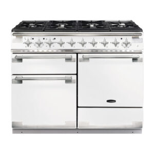 Rangemaster Elise 110 Induction White with Nickel trim