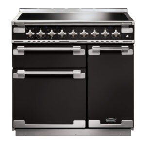 Rangemaster Elise 90 Induction Black with Brushed Nickel trim
