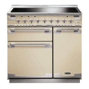 Rangemaster Elise 90 Induction Cream with Brushed Nickel trim