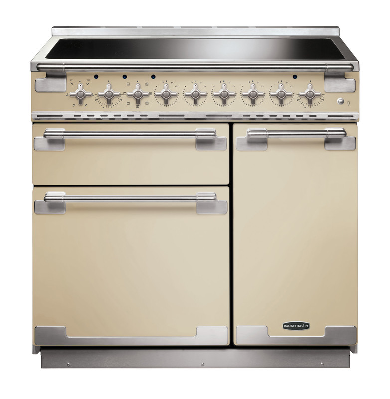 Rangemaster Elise 90 Induction Cream with Brushed Nickel trim Rangemaster Elise 90 Induction Cream with Brushed Nickel trim