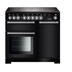 Rangemaster Encore Deluxe 100 Induction Black with Chrome trim
