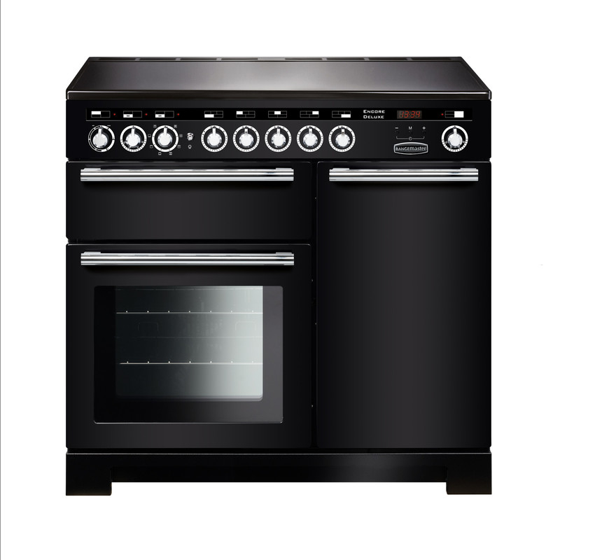Rangemaster Encore Deluxe 100 Induction Black with Chrome trim Rangemaster Encore Deluxe 100 Induction Black with Chrome trim