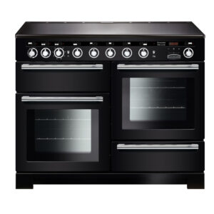 Rangemaster Encore Deluxe 110 Induction Black with Chrome trim