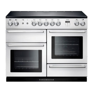 Rangemaster Nexus 110 Induction White with Chrome trim