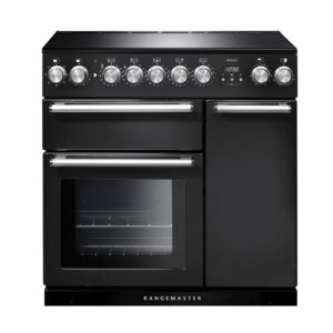 Rangemaster Nexus 90 Induction Charcoal Black with Chrome trim