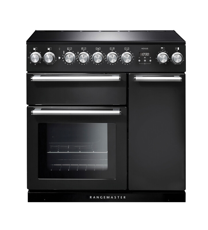 Rangemaster Nexus 90 Induction Charcoal Black with Chrome trim Rangemaster Nexus 90 Induction Charcoal Black with Chrome trim