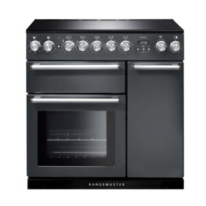 Rangemaster Nexus 90 Induction Slate with Chrome trim