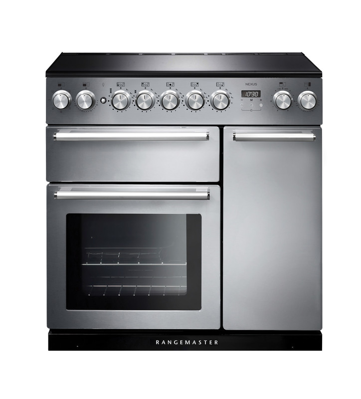 Rangemaster Nexus 90 Induction Stainless Steel with Chrome trim