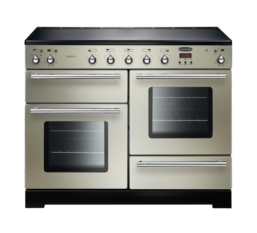 Rangemaster Toledo + 110 Induction Ivory with Chrome trim Rangemaster Toledo + 110 Induction Ivory with Chrome trim